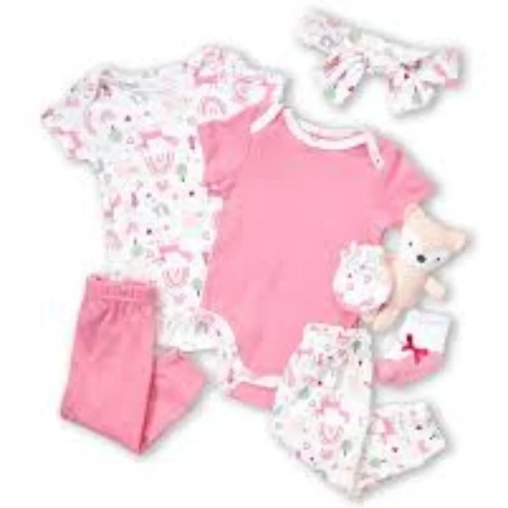 Simon & Sandy 9 pc baby girls  set